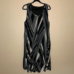 Vera Wang A line high low cotton tank dress with pockets! Size XL